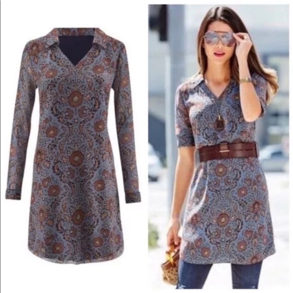 CABi Large Floral Provincial Tunic Dress